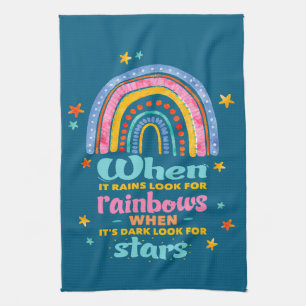 Linge De Cuisine Quand Il Pleut, Cherchez Les Arcs-En-Ciel