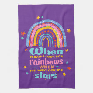 Linge De Cuisine Quand Il Pleut, Cherchez Les Arcs-En-Ciel