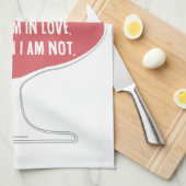 Linge De Cuisine Quand je bois du Champagne en amour (Quart Plié)