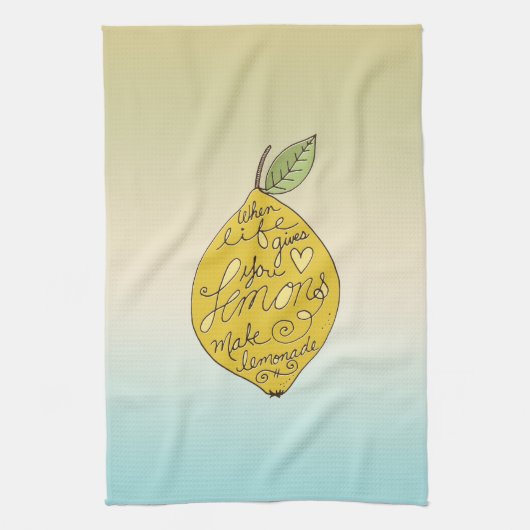 Linge De Cuisine Quand la vie vous donne des citrons Ombre (Vertical)