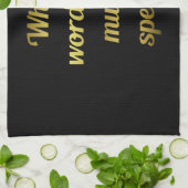 Linge De Cuisine Quand les mots échouent Musique parle Citation (Plié)