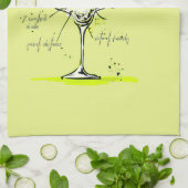 Linge De Cuisine Quarantini Covid Social Isolation Cocktail Recette (Plié)