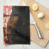 Linge De Cuisine Quatre arbres par Egon Schiele (Quart Plié)