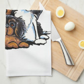 Linge De Cuisine Quatre Cavalier King Charles Spaniels (Quart Plié)