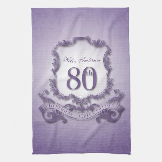 Linge De Cuisine quatre-vingtième Anniversaire K. Towel (Vertical)