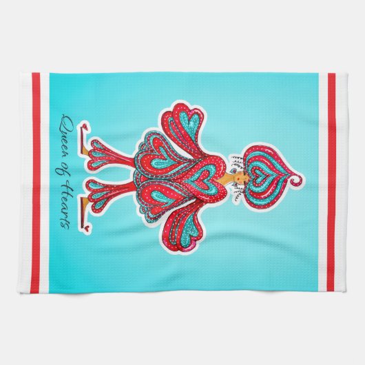 Linge De Cuisine Queen of Hearts  (Horizontal)