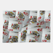 Linge De Cuisine "Queen's Gambit : Scattered Pairs of Pocket Queens (Horizontal)