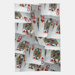 Linge De Cuisine "Queen's Gambit : Scattered Pairs of Pocket Queens