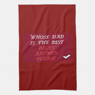 Linge De Cuisine Question et réponse du meilleur papa
