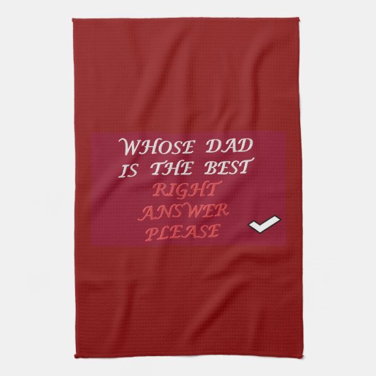 Linge De Cuisine Question et réponse du meilleur papa (Vertical)