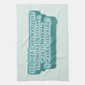 Linge De Cuisine Questions rhétoriques Grammaire amusante (Vertical)