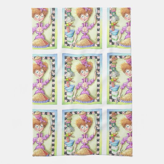 LINGE DE CUISINE QUEUE DE TARTES (Vertical)