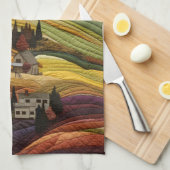 Linge De Cuisine Quilt de ferme (Quart Plié)