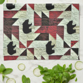 Linge De Cuisine Quilt d'ours noir (Plié)