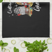 Linge De Cuisine Quilter Avec Mes Gnomies Noël Gnomes Holiday (Plié)
