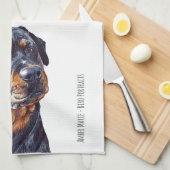 Linge De Cuisine R est pour le rottweiler (Quart Plié)