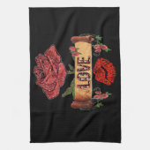 Linge De Cuisine RAB Rockabilly Roses, Love & Lipstick (Vertical)