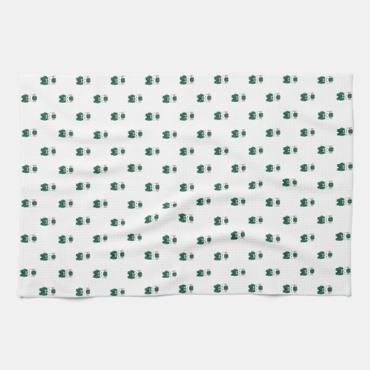 Linge De Cuisine Rabbit Clarinet Marching Band Vert Or (Horizontal)