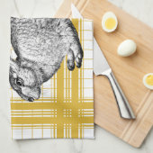 Linge De Cuisine Rabbit French Recipe - Kitchen Towel (Quart Plié)