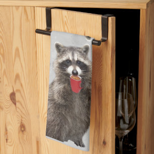 Linge De Cuisine Raccoon Animal Nature Faune Art