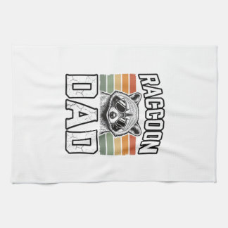 Linge De Cuisine Raccoon Dad Vintage Engraving Retro Vector Design_