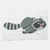 Linge De Cuisine Raccoon de dessin animé mignon (Horizontal)