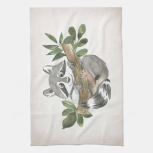 Linge De Cuisine Raccoon Lover Baby Raccoon Nursery Art
