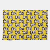 Linge De Cuisine Raccoon Pattern Design Yellow  (Horizontal)