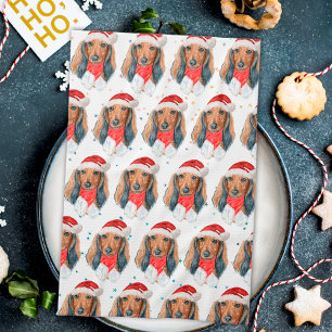 Linge De Cuisine Race de chien Dachshund Noël