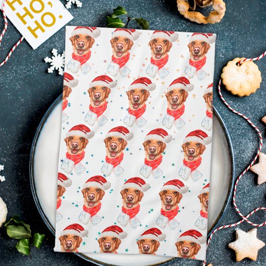 Linge De Cuisine Race de chien Labrador Noël
