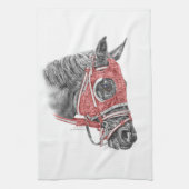 Linge De Cuisine Race Horse Portrait Soies (Vertical)