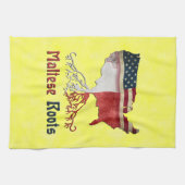 Linge De Cuisine Racines maltaises américaines (Horizontal)