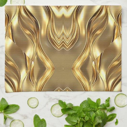 Linge De Cuisine Radiant Golden Pattern (Plié)