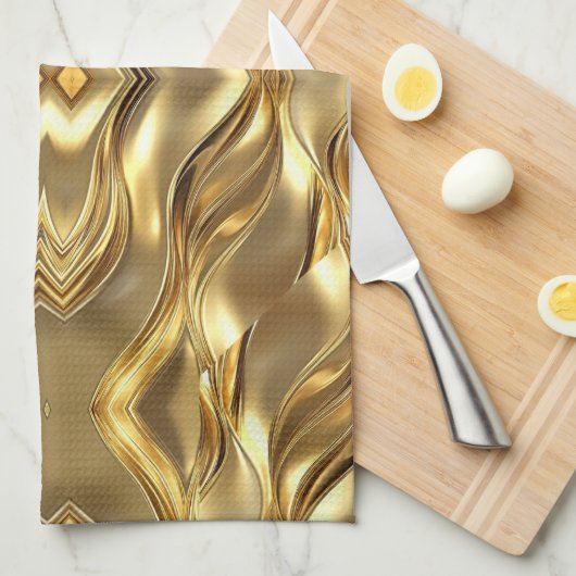 Linge De Cuisine Radiant Golden Pattern (Quart Plié)