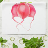 Linge De Cuisine Radis rouges (Plié)