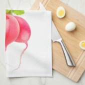 Linge De Cuisine Radis rouges (Quart Plié)