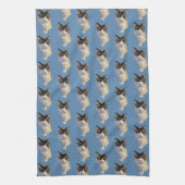 Linge De Cuisine Ragdoll cat, Dusty Blue (Vertical)