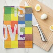 Linge De Cuisine Rainbow Buffalo Check Pride Plaid Personnaliser (Quart Plié)