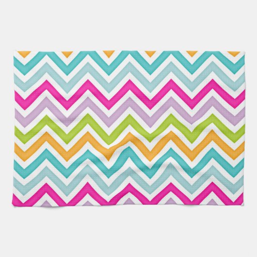 Linge De Cuisine Rainbow Chevron (Horizontal)