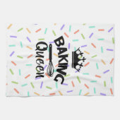 Linge De Cuisine Rainbow confetti baking queen drôle slogan (Horizontal)