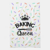 Rainbow confetti baking queen drôle slogan