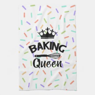Linge De Cuisine Rainbow confetti baking queen drôle slogan