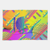 Linge De Cuisine Rainbow Geo Gras (Horizontal)