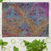 Linge De Cuisine Rainbow Kaleidoscope Mandala (Plié)