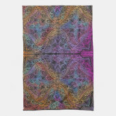 Linge De Cuisine Rainbow Kaleidoscope Mandala (Vertical)