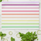 Linge De Cuisine Rainbow Pastel Stripes (Plié)