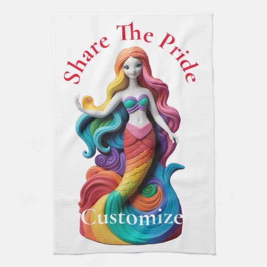 Linge De Cuisine Rainbow Pride Sirène Thunder_Cove (Vertical)