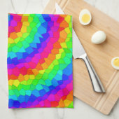 Linge De Cuisine Rainbow Spiral Mosaic Tile (Quart Plié)