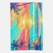 Linge De Cuisine Rainbow Sunset Beach (Vertical)
