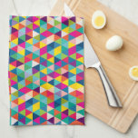 Linge De Cuisine Rainbow Triangles Motif moderne<br><div class="desc">Un motif lumineux et amusant de teintes arc-en-ciel reçoit une ambiance moderne parmi de nombreuses formes triangulaires,  idéal pour la cuisine colorée et chef audacieux.</div>